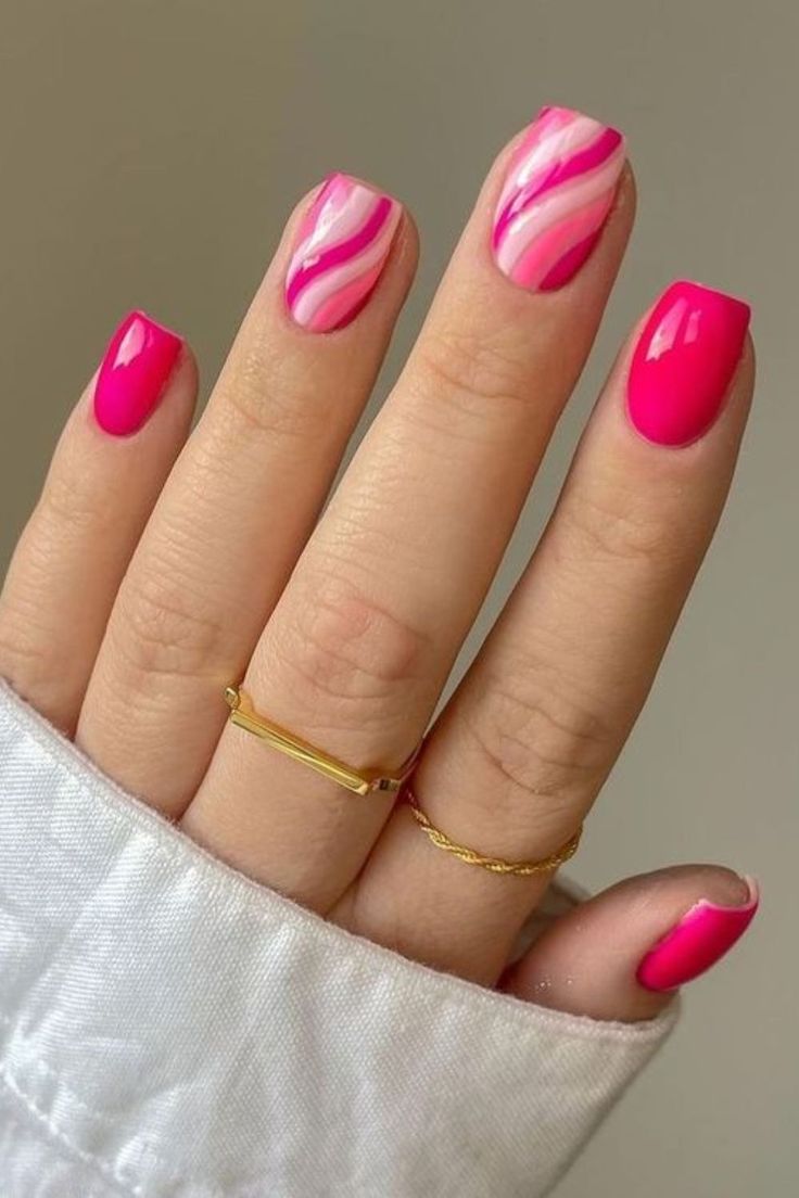 Hot Pink Nails