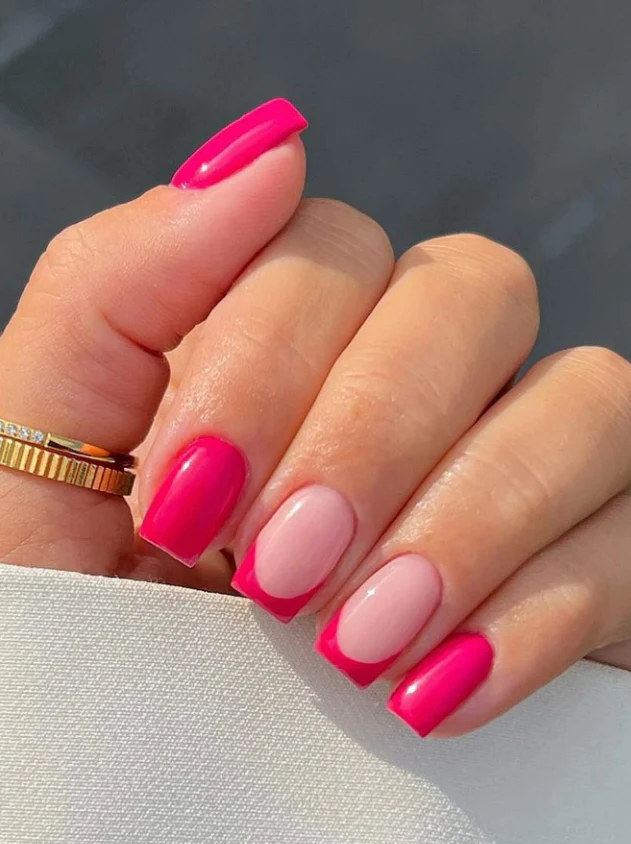 Hot Pink Nails