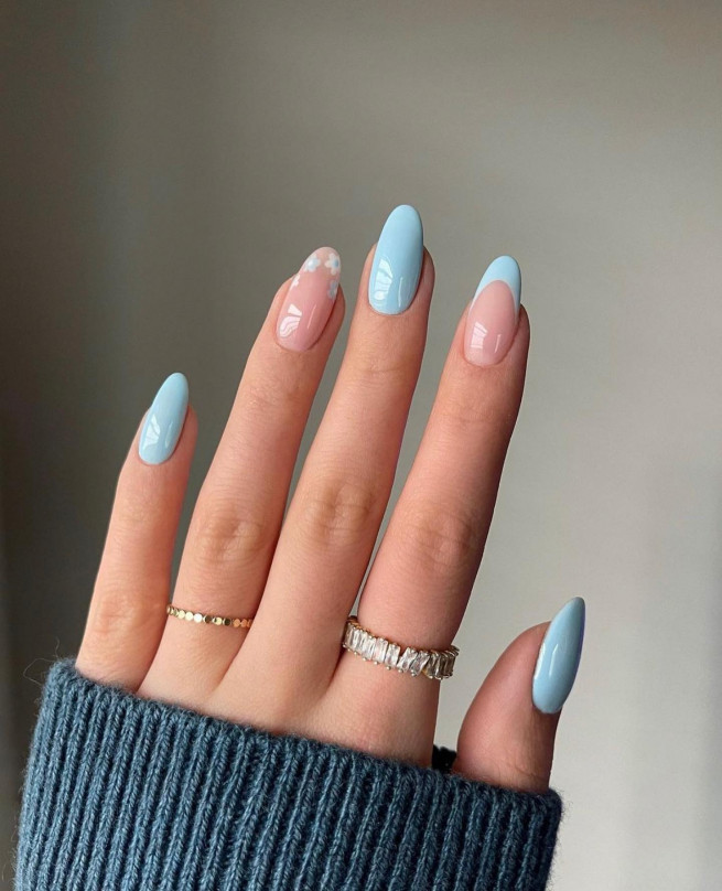 Light Blue Nails