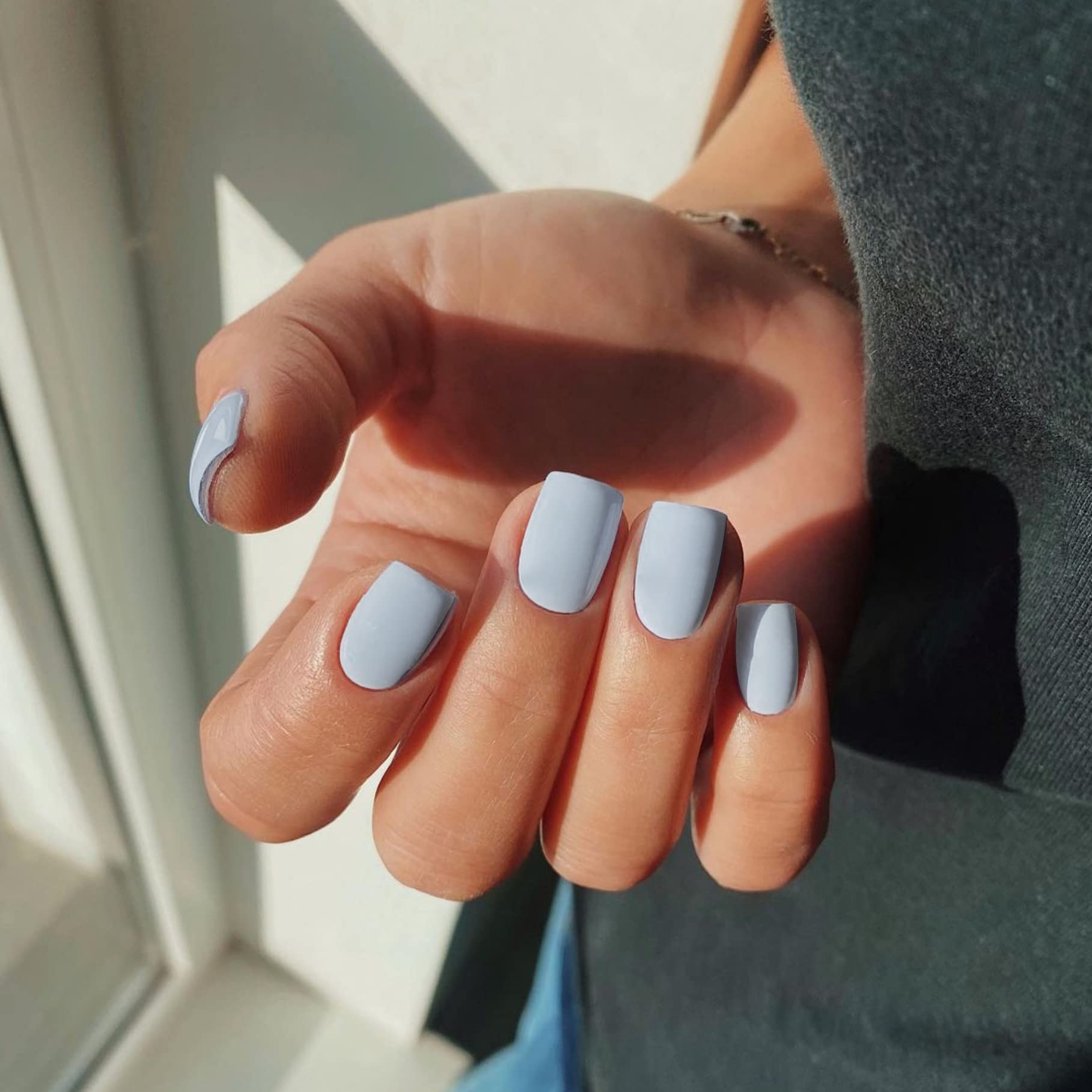 Light Blue Nails