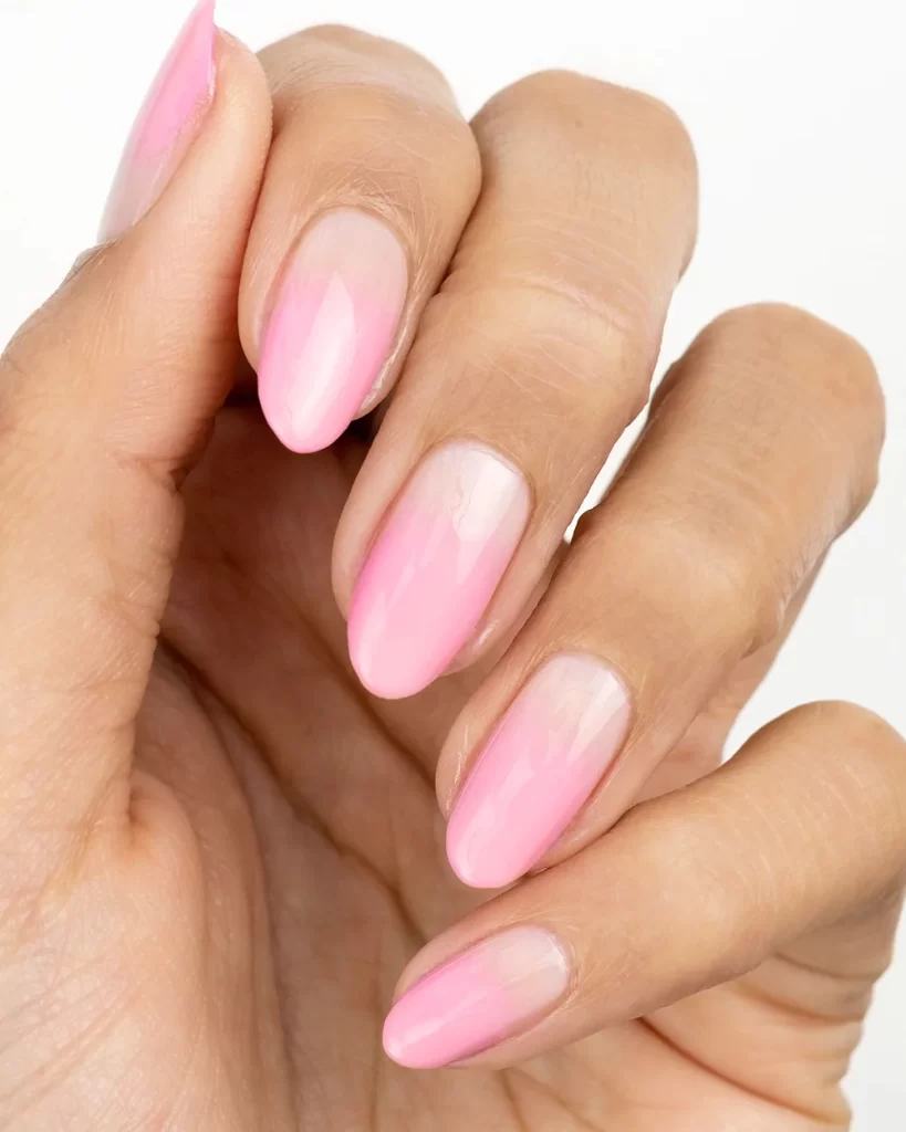 Pink Ombre Nails